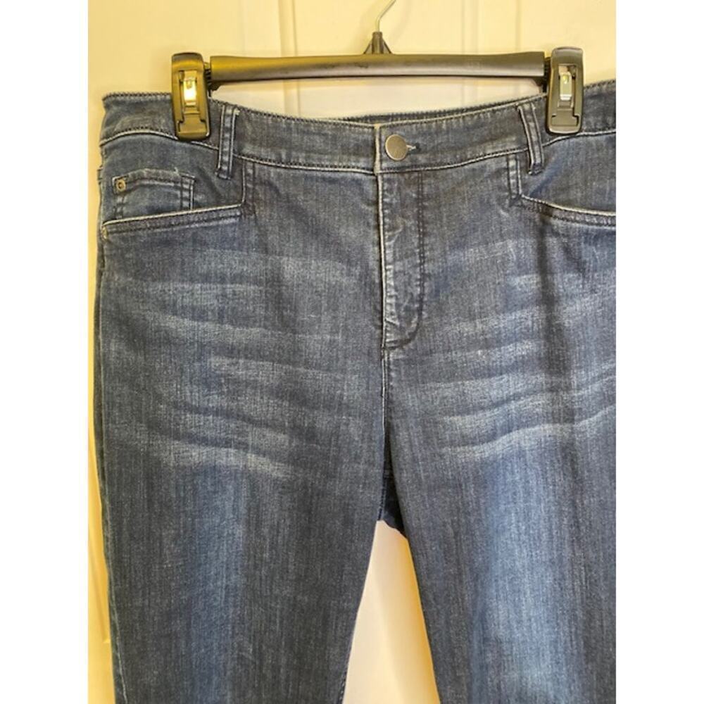 J Jill Denim Dark Wash Smooth Fit‎ Slim Ankle Jeans- 14 - Picture 4 of 6
